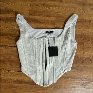 JLUXLABEL Light Gray Women's Blouse